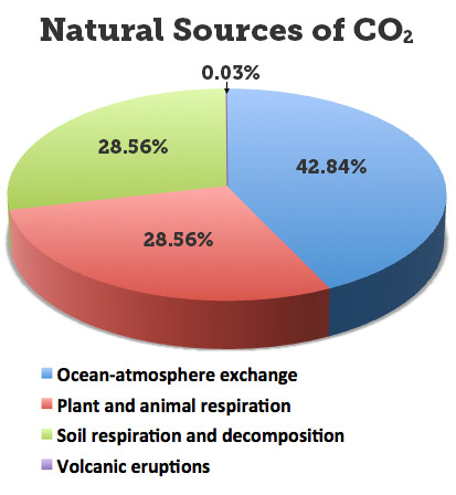 natural sources of carbon dioxide