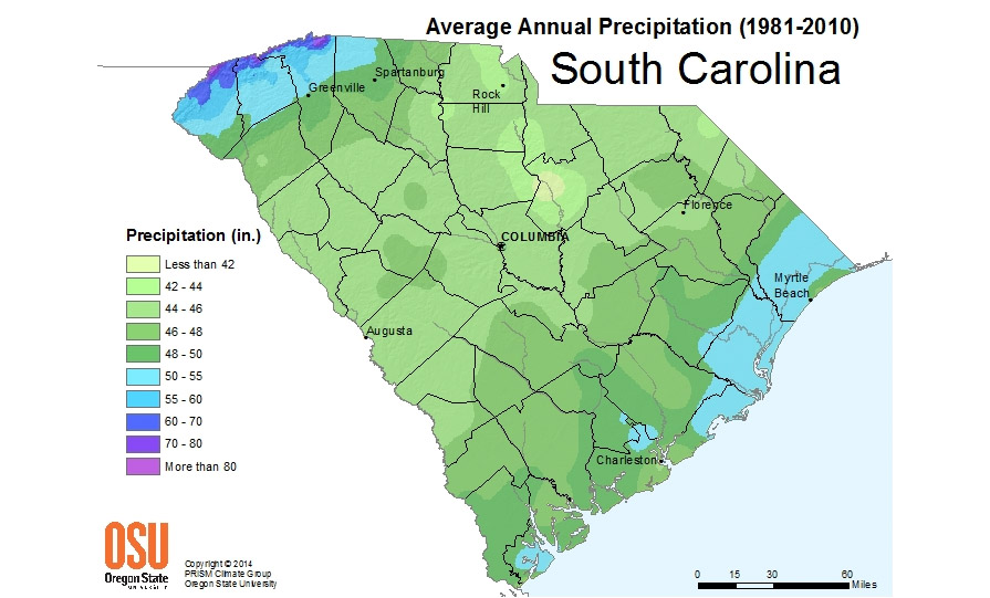 precipitation-south-carolina-climate