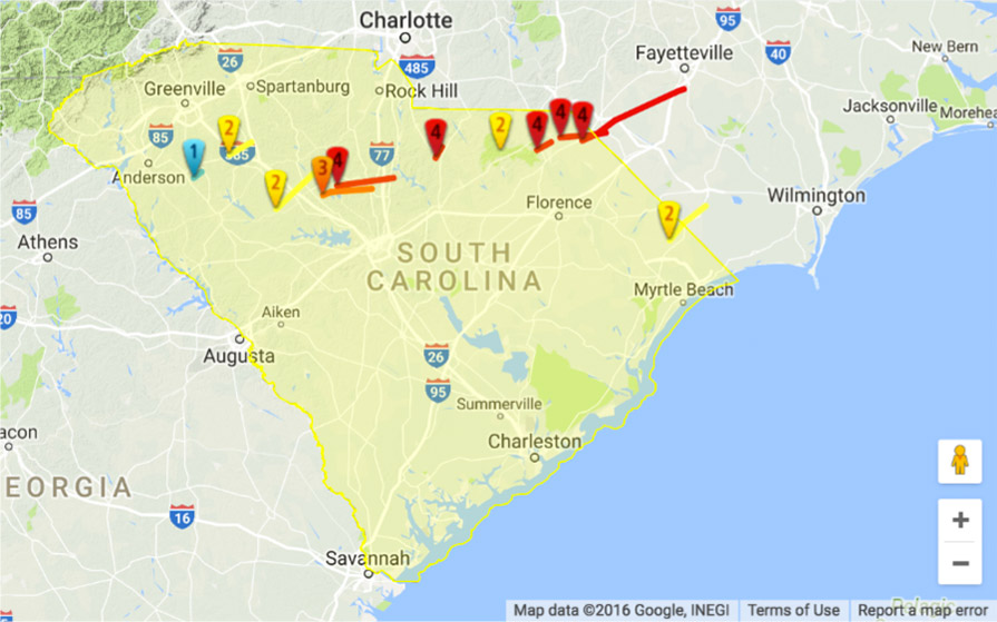 South Carolina Tornadoes