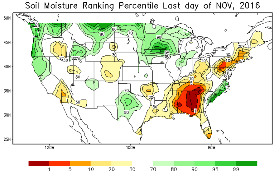 soil moisture map