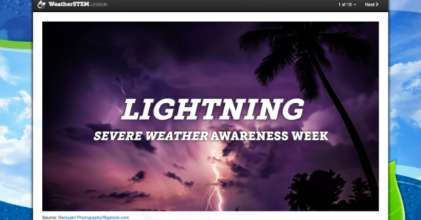 screen capture of lightning lesson