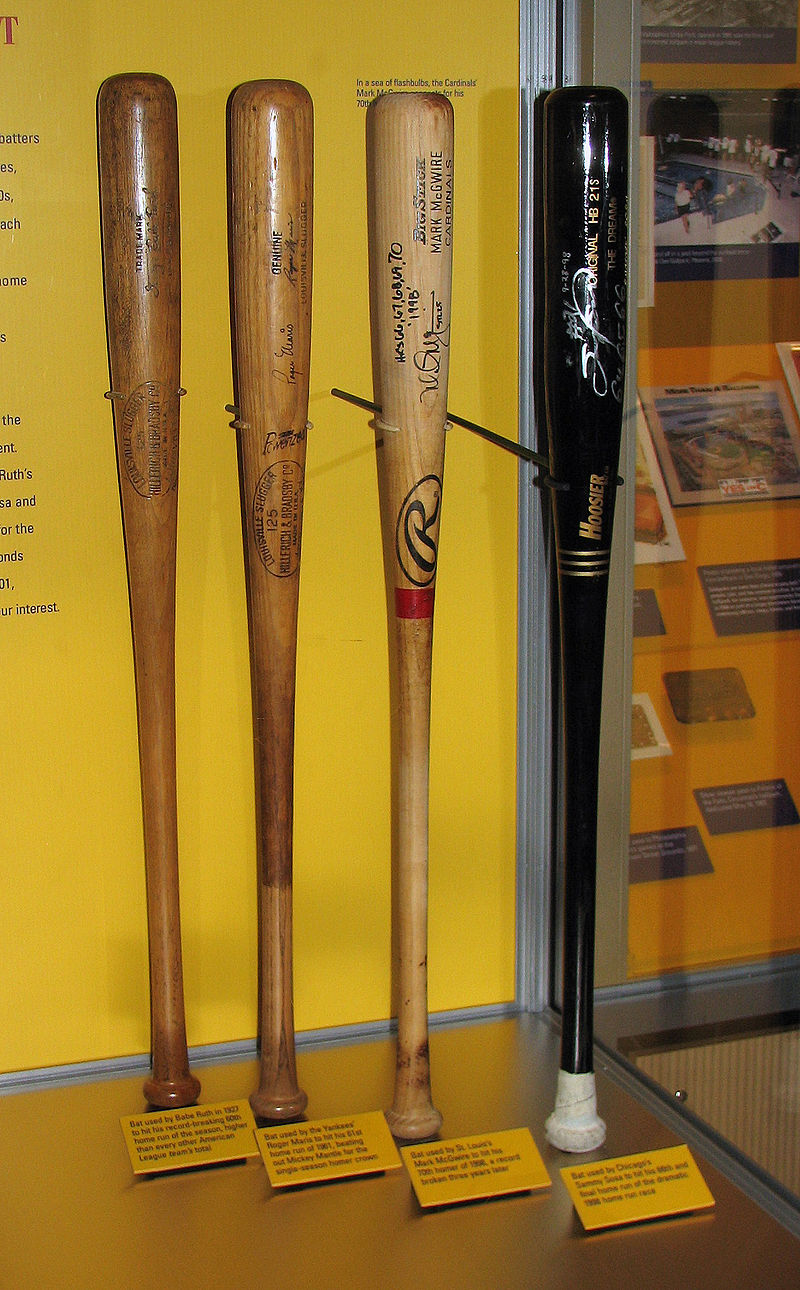 four baseball bats