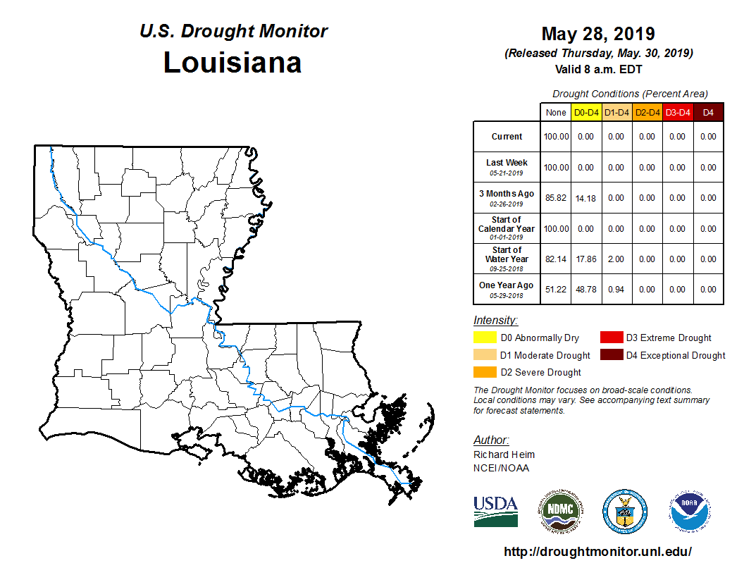 Drought Climate of Louisiana