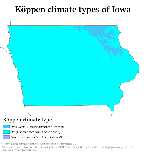 Köppen Climate Classifications