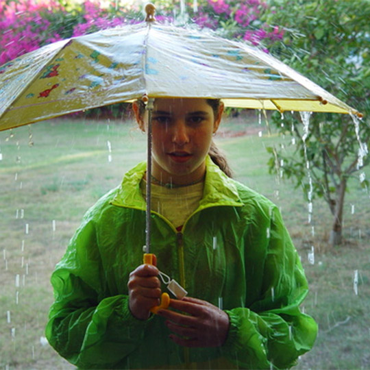 Girl in rain