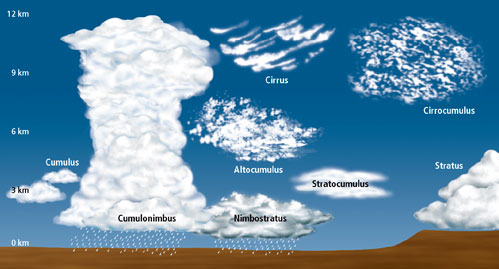 Types of Clouds | Water Cycle and Weather