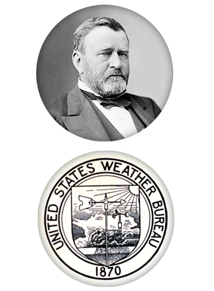 Ulysses Grant and US Weather Bureau Logo