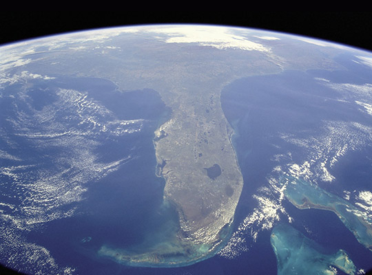 Satellite photo of Florida