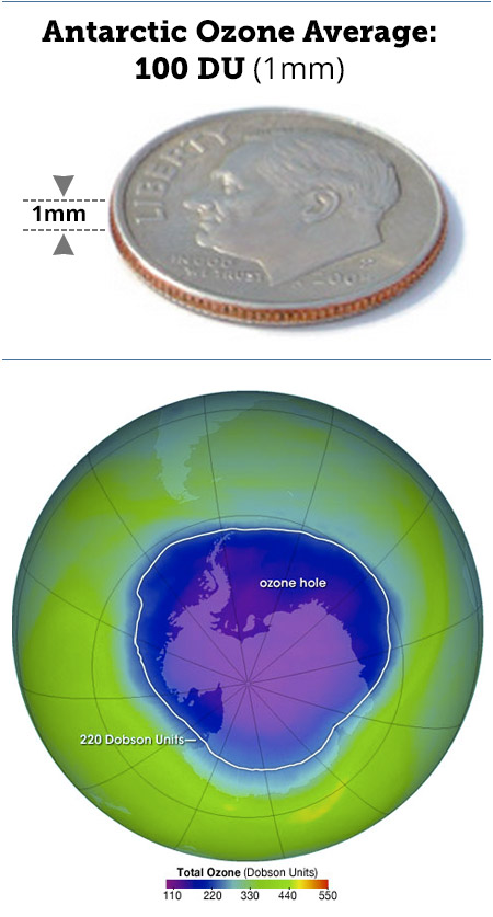 Average Antarctic Ozone