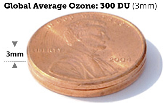global average ozone