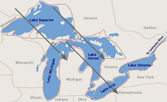 Directions To Lake Erie Wind Fetch And Direction | Lake Effect Snow