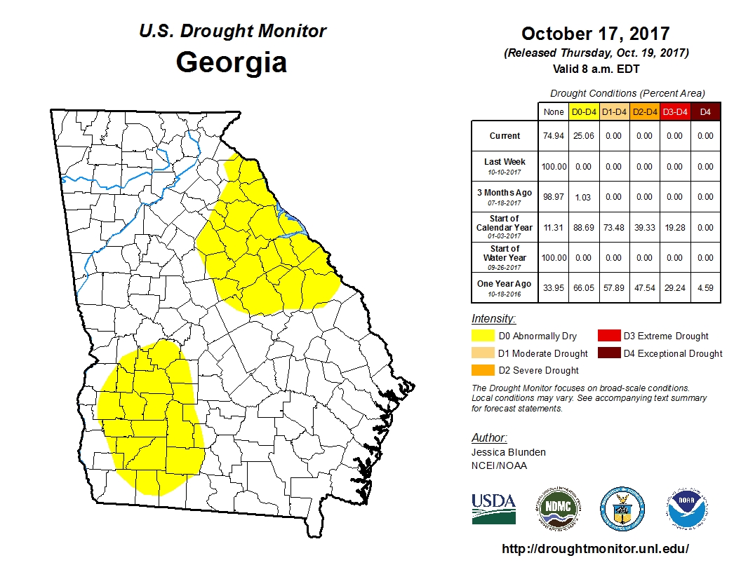 Georgia Drought Monitor